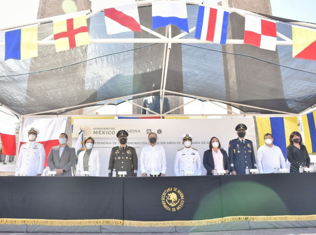 Gobernador Alfonso Durazo participa en conmemoración del bicentenario de la Armada de México