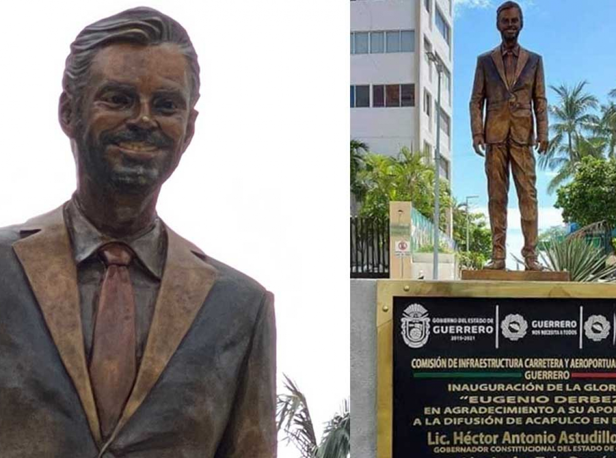 Estatua de Eugenio Derbez en Acapulco causa furor en redes sociales