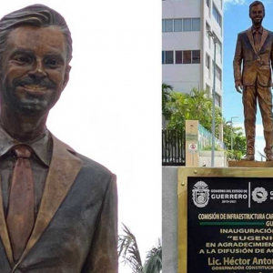 Estatua de Eugenio Derbez en Acapulco causa furor en redes sociales