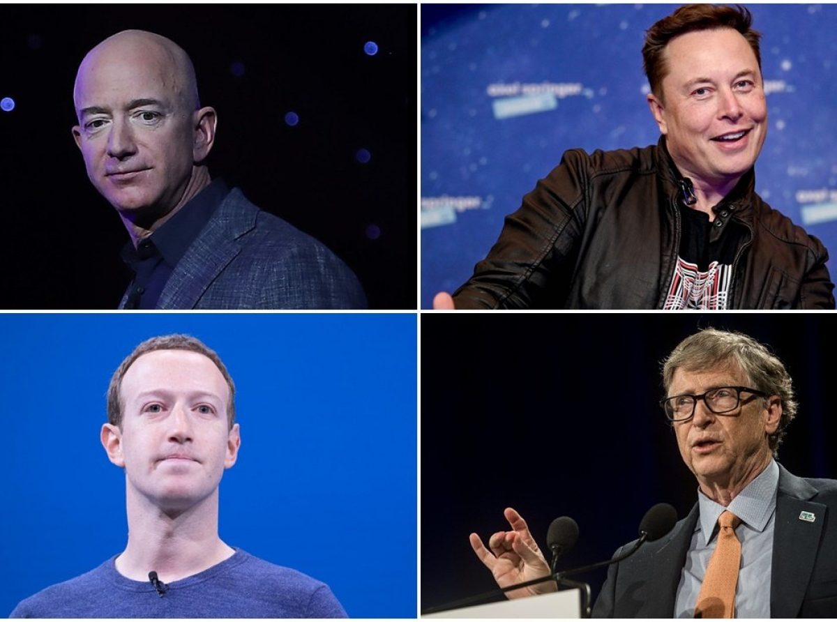 CEOs de Amazon, Tesla, Facebook y Microsoft entre los los estadounidenses más ricos