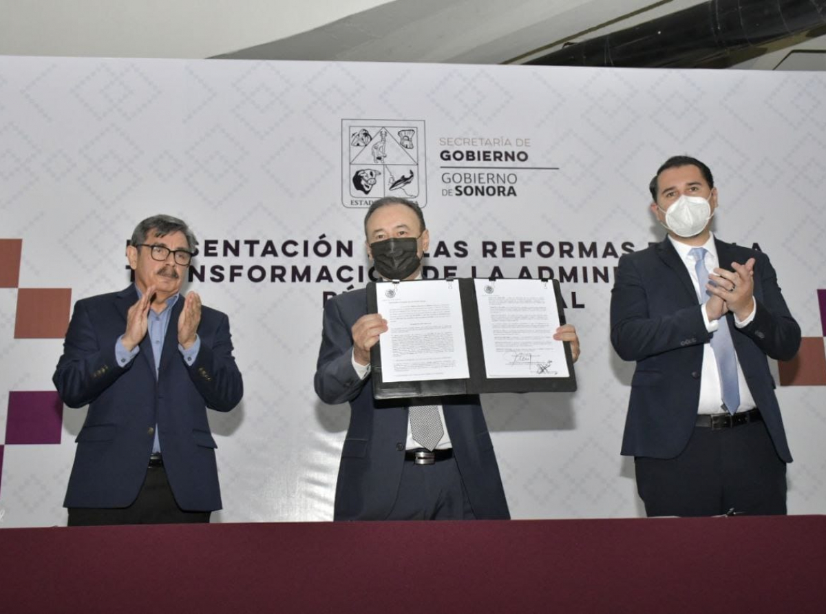 Gobernador presenta reformas para la transformación institucional de Sonora